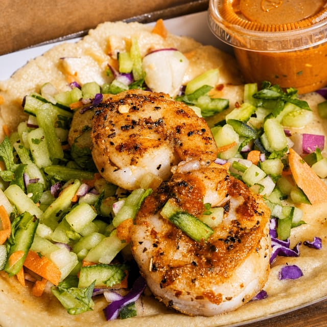 Camaron/Shrimp Taco.